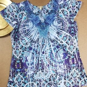Energe Fashion Print blouse Size 2x